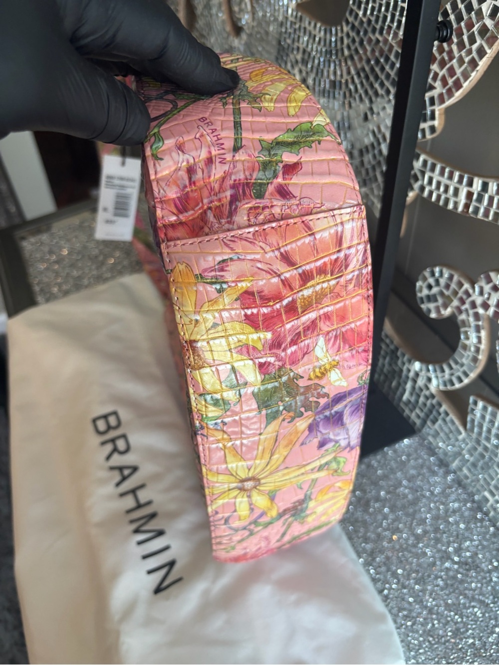 ⭐️Brahmin Fallon Perennial Melbourne DI Leather Shoulder Bag - Picture 8 of 10